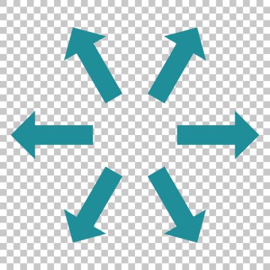 Radyal okları vektör simgesi