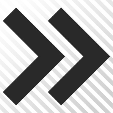 Üst karakter doğru vektör simgesi