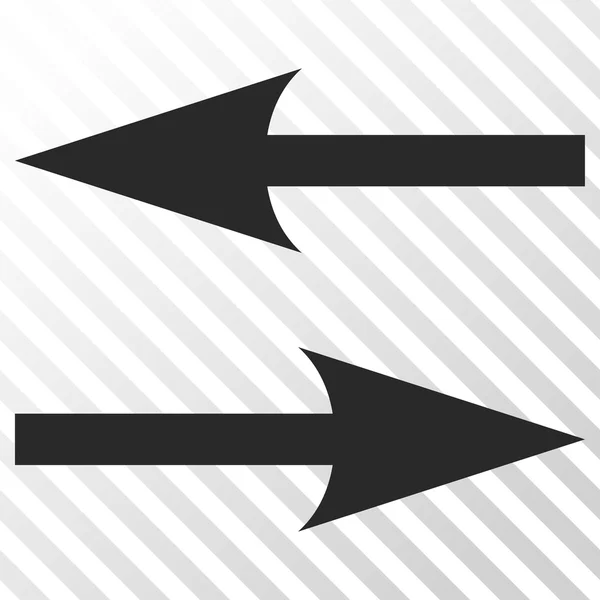 Flèches d'échange horizontales Icône vectorielle — Image vectorielle