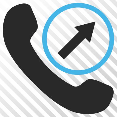 Giden arama vektör simgesi