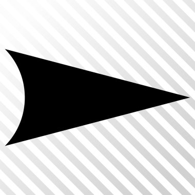 Ok ucu doğru vektör simgesi