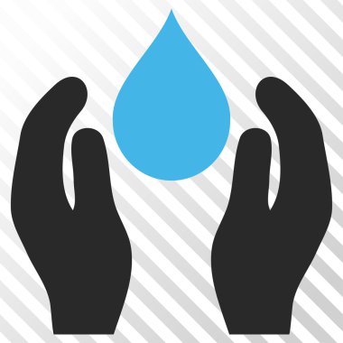 Su bakım vektör simgesi