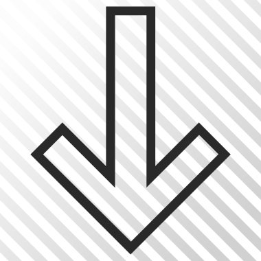 ok aşağı vektör simgesi