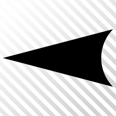 Ok ucu sol vektör simgesi