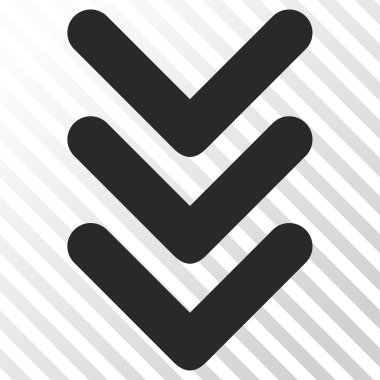 Vektör simgesi aşağı çift ok ucu