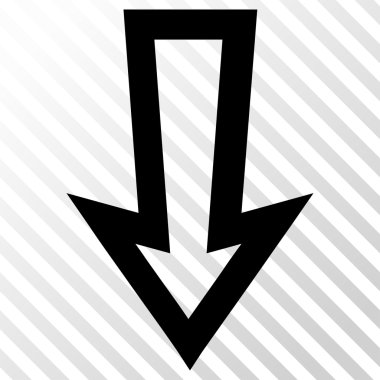 Arrow Down Vector Icon clipart