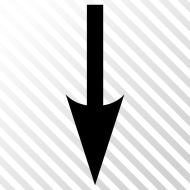 Vektör simgesi aşağı ok keskin