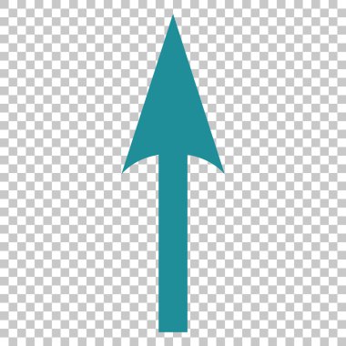 Vektör simge yukarı ok keskin