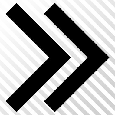 Üst karakter doğru vektör simgesi