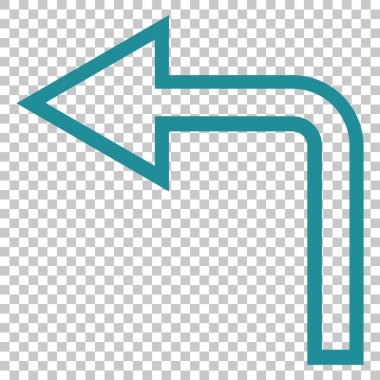 Sol vektör simge açmak