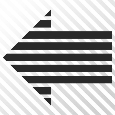 Şerit ok sol vektör simgesi