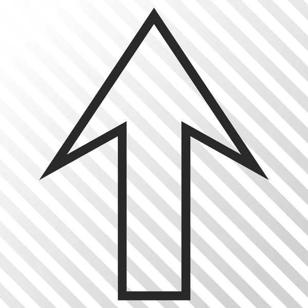 Freccia su icona vettoriale — Vettoriale Stock