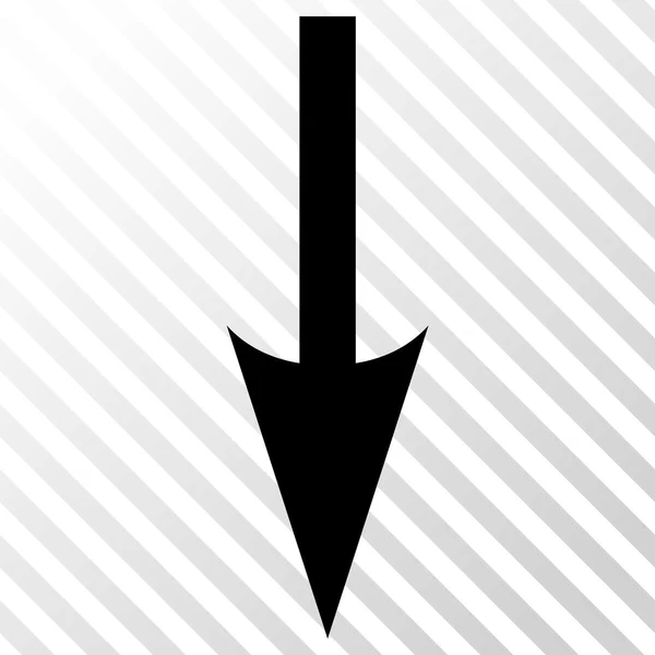 Sharp Arrow Down Vector Icon — Stock Vector