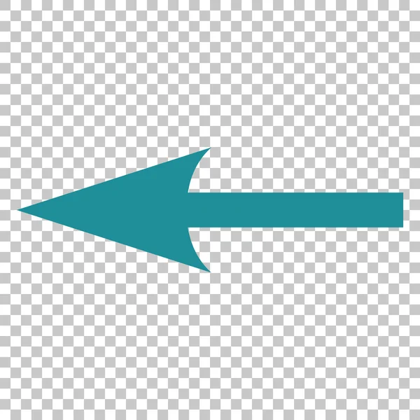 Sharp Arrow Left Vector Icon — Stock Vector