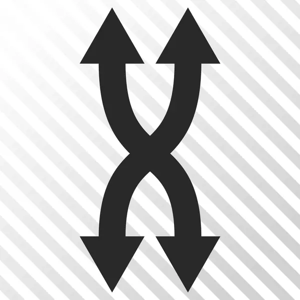 Shuffle Arrows Vertical Vector Icon — Stock Vector
