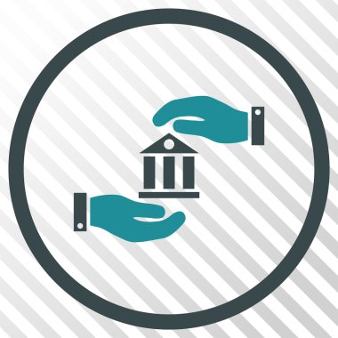 Banka hizmet vektör simgesi