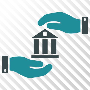 Banka hizmet vektör simgesi