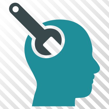 Beyin aracı vektör simgesi