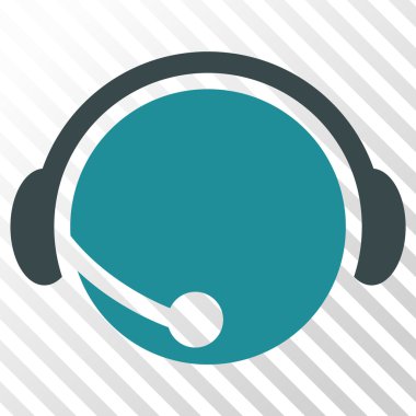 Çağrı merkezi operatör vektör simgesi