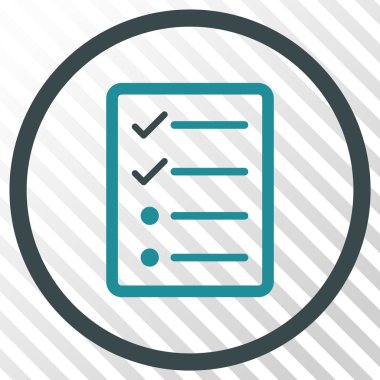 Denetim listesi sayfa vektör simgesi