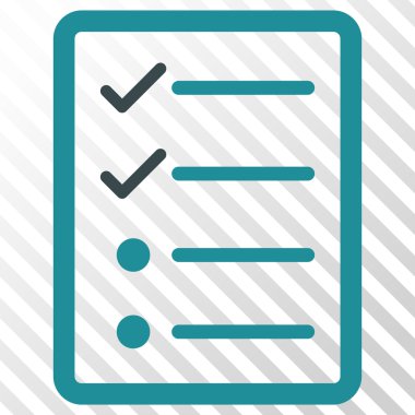 Denetim listesi sayfa vektör simgesi