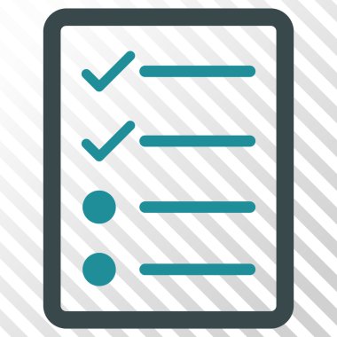 Denetim listesi sayfa vektör simgesi