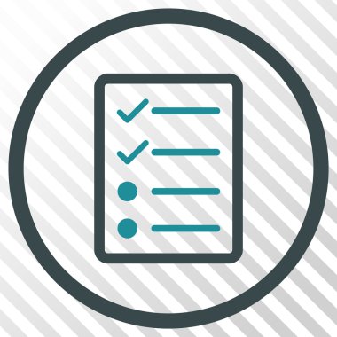 Denetim listesi sayfa vektör simgesi