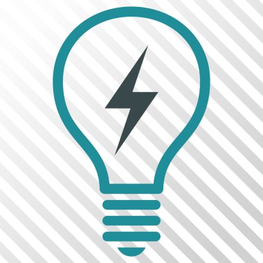 Elektrikli ampul vektör simgesi