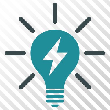 Elektrik ışık ampul vektör simgesi