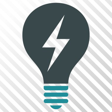 Elektrikli ampul vektör simgesi