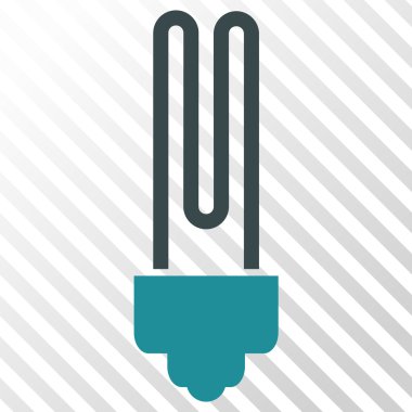 Floresan ampul vektör simgesi