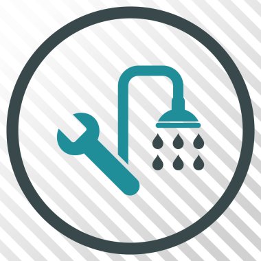 Sıhhi tesisat vektör simgesi