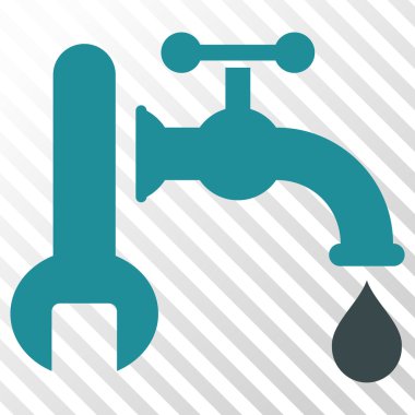 Sıhhi tesisat vektör simgesi