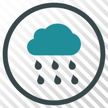 yağmur bulutu vektör simgesi