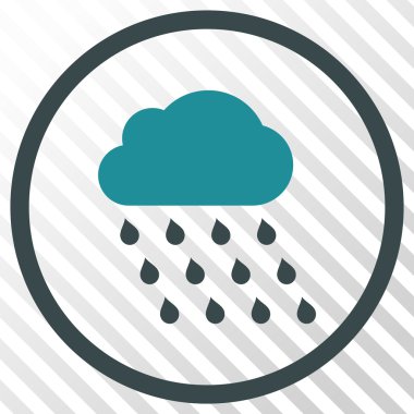 yağmur bulutu vektör simgesi