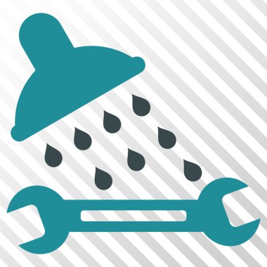 Duş sıhhi tesisat vektör simgesi