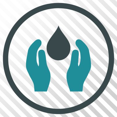 Su bakım vektör simgesi