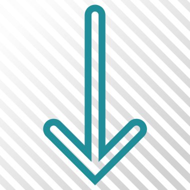 ok aşağı vektör simgesi