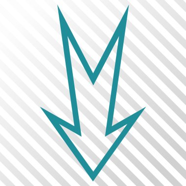 ok aşağı vektör simgesi