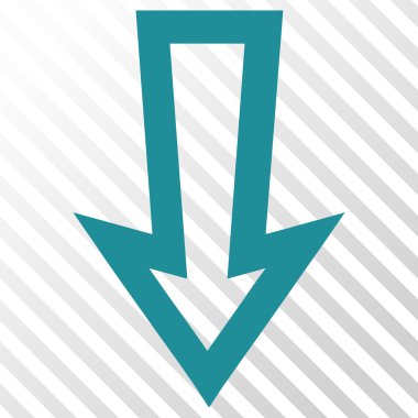 ok aşağı vektör simgesi