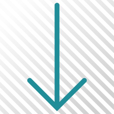 ok aşağı vektör simgesi