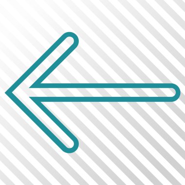 Ok sol vektör simgesi