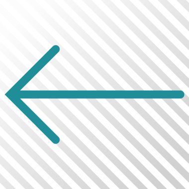 Ok sol vektör simgesi