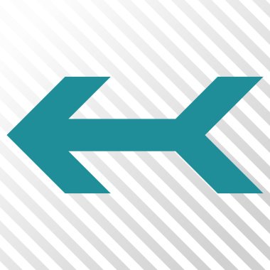 Ok sol vektör simgesi