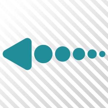 Ok sol vektör simgesi