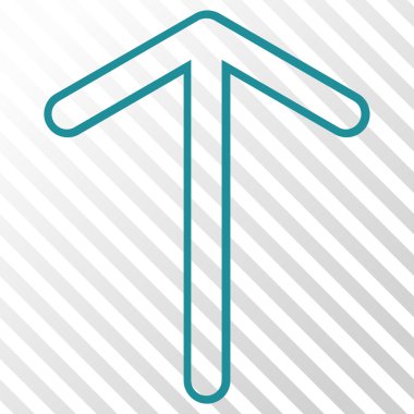 Yukarı Oklu Vektör Simgesi