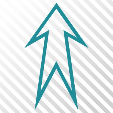 Yukarı Oklu Vektör Simgesi