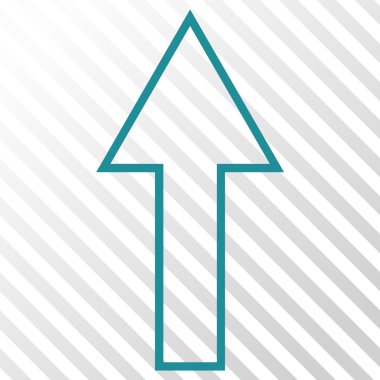 Yukarı Oklu Vektör Simgesi