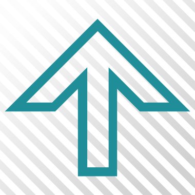 Yukarı Oklu Vektör Simgesi