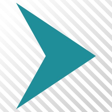 Ok ucu doğru vektör simgesi